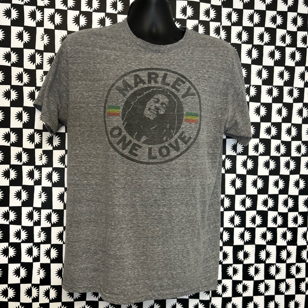 Marley One Love Gray Men's Concert T-Shirt